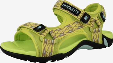 Chaussures ouvertes Dockers by Gerli en jaune : devant