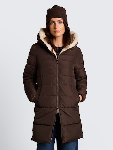 TOM TAILOR Wintermantel in Bruin: voorkant