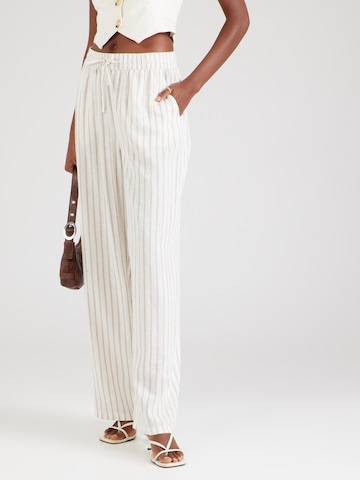 Wide Leg Pantalon 'LINN' VERO MODA en blanc : devant