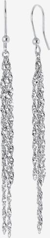 Lucardi Earrings in Silver: front