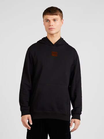 HUGO - Sweatshirt 'Daratscho' em preto: frente