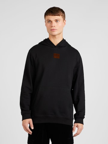 HUGO Sweatshirt 'Daratscho' in Black: front