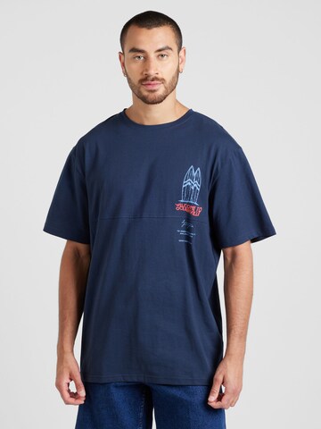 T-Shirt 'Oceanville' Denim Project en violet : devant