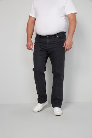 Men Plus Regular Jeans in Grijs