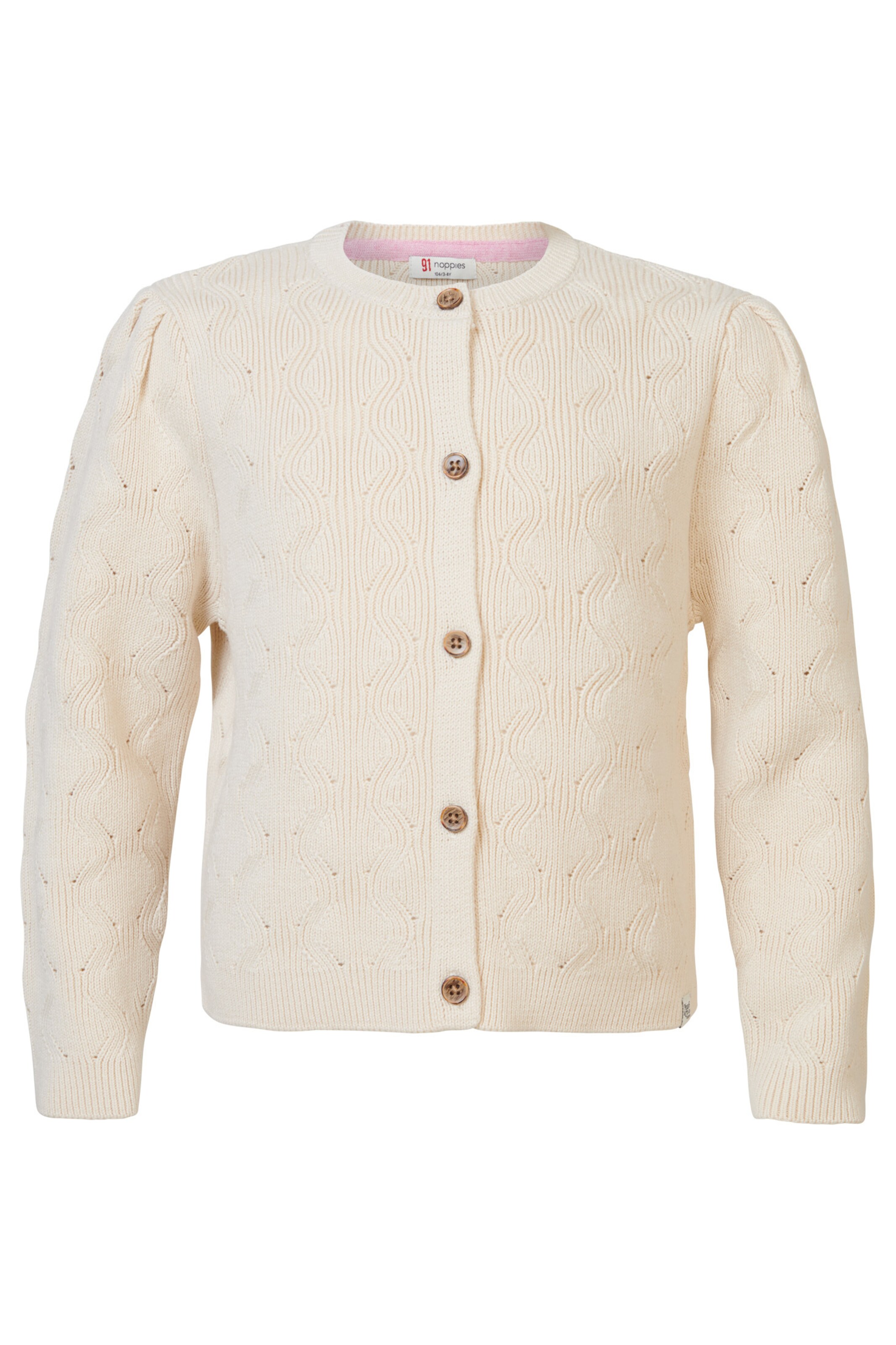Noppies Gebreid vest 'Elberton' in Beige: voorkant
