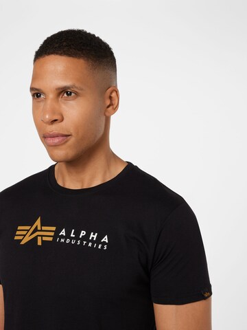 ALPHA INDUSTRIES T-Shirt in Schwarz