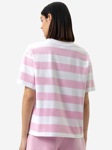 Mey Pajama Shirt 'Streaked Lines' in Pink
