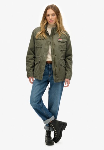 Superdry & Co Tussenparka 'Military Borg' in Groen