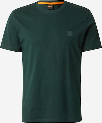 BOSS Тениска 'Tales' в зелено: отпред