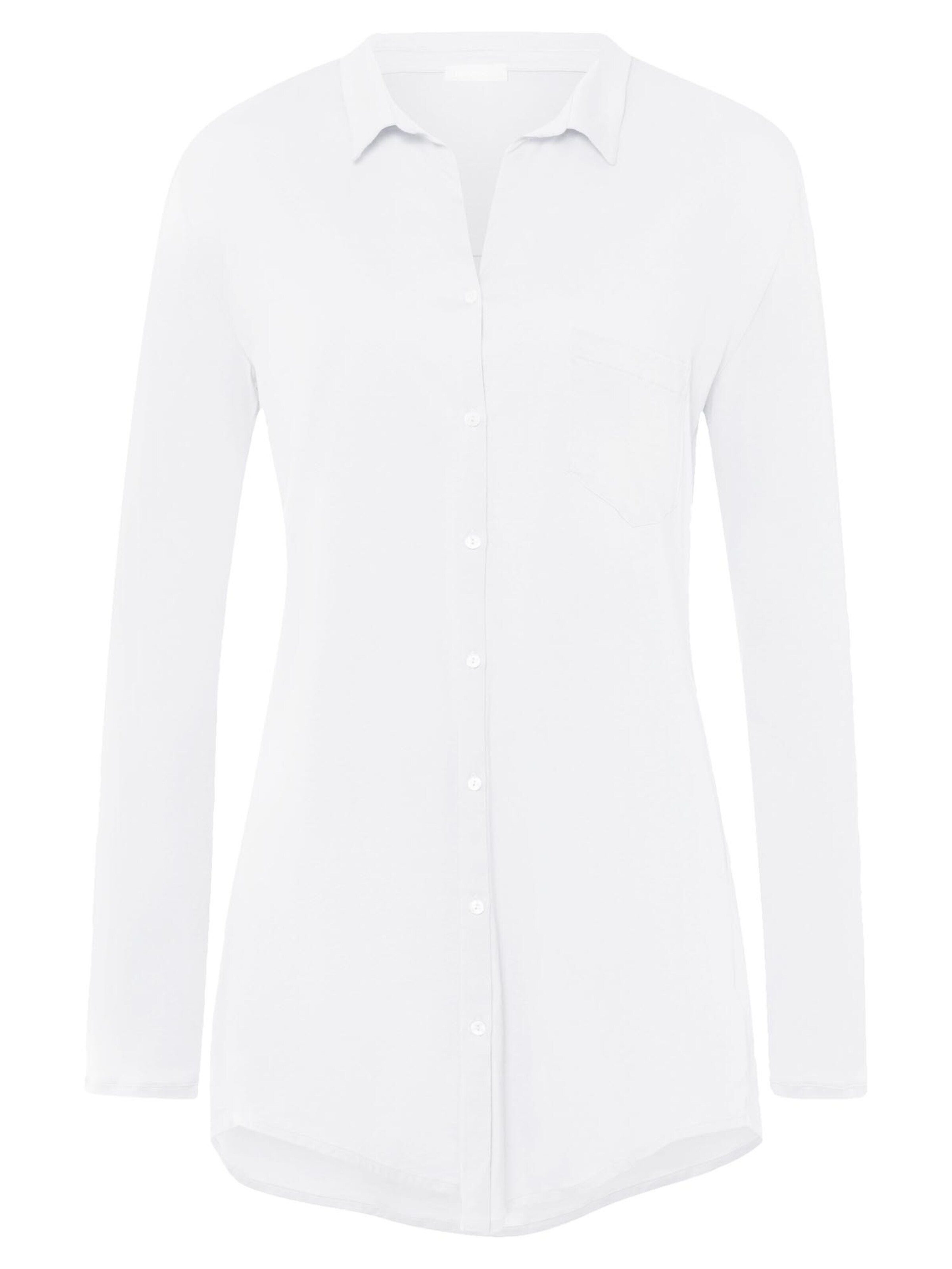 Hanro Nightgown 'Cotton Deluxe' in White: front