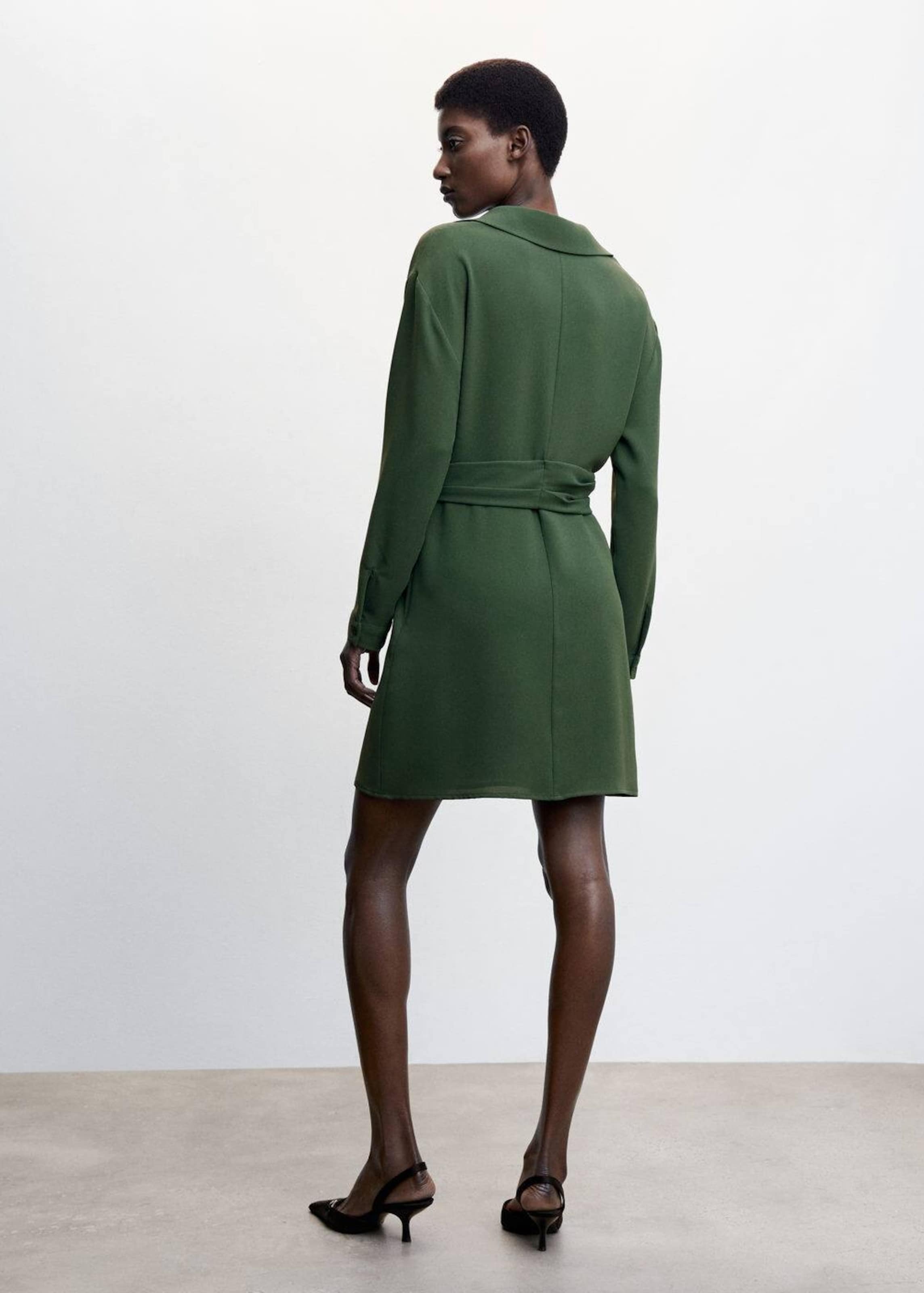 MANGO Dress Carbon in Khaki ABOUT YOU