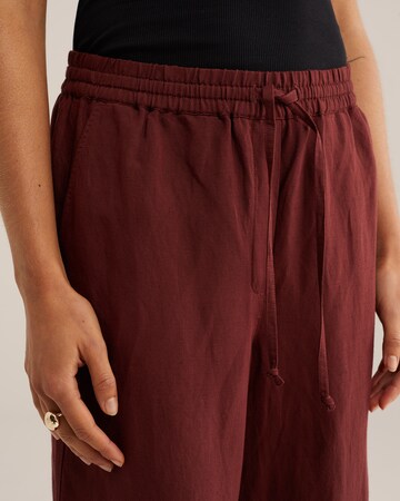 WE Fashion Широкий Штаны в Красный
