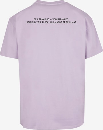 T-Shirt 'Flamingo' Merchcode en violet