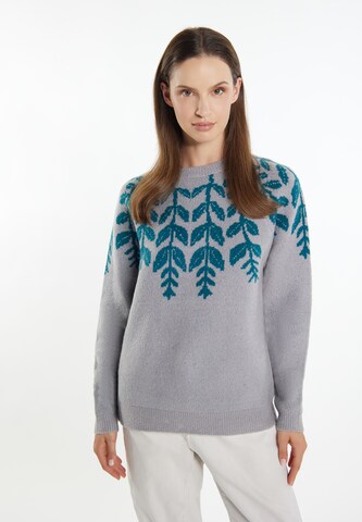 Usha Sweater 'Lurea' in Grey: front