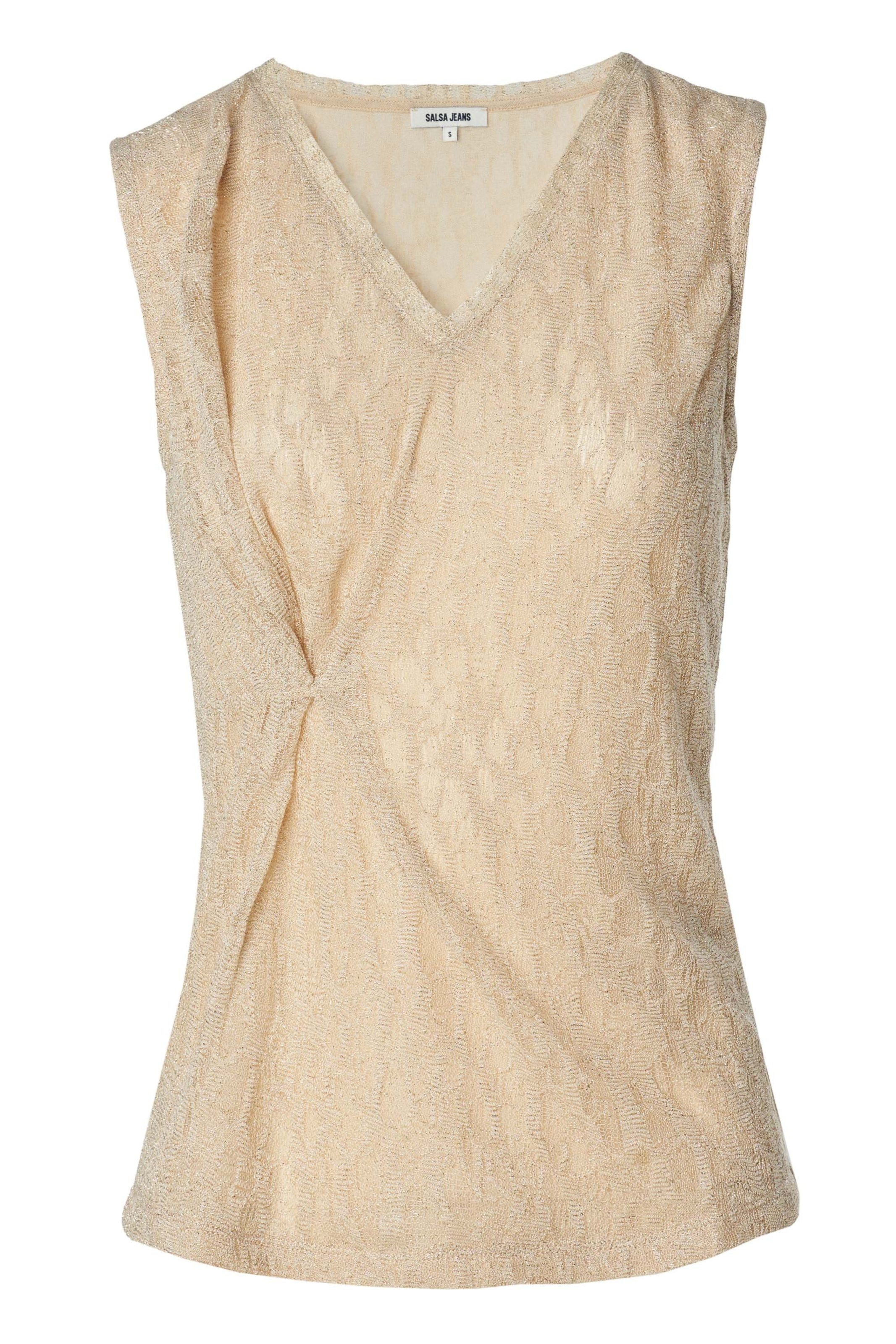 Salsa Jeans Stricktop in Gold: Vorderseite