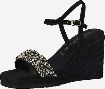 TAMARIS Sandals in Black: front