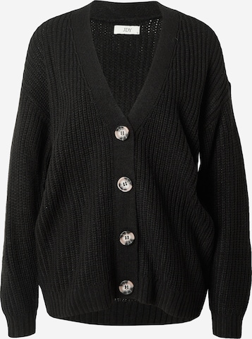 JDY Knit Cardigan 'JUSTY' in Black: front