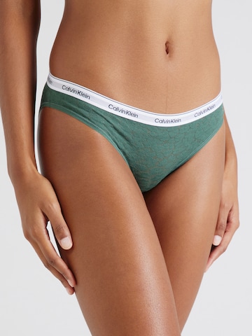 Calvin Klein Underwear Normální Kalhotky – zelená: přední strana