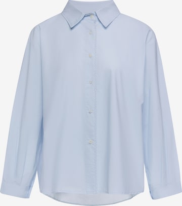 Chemisier Usha en bleu : devant