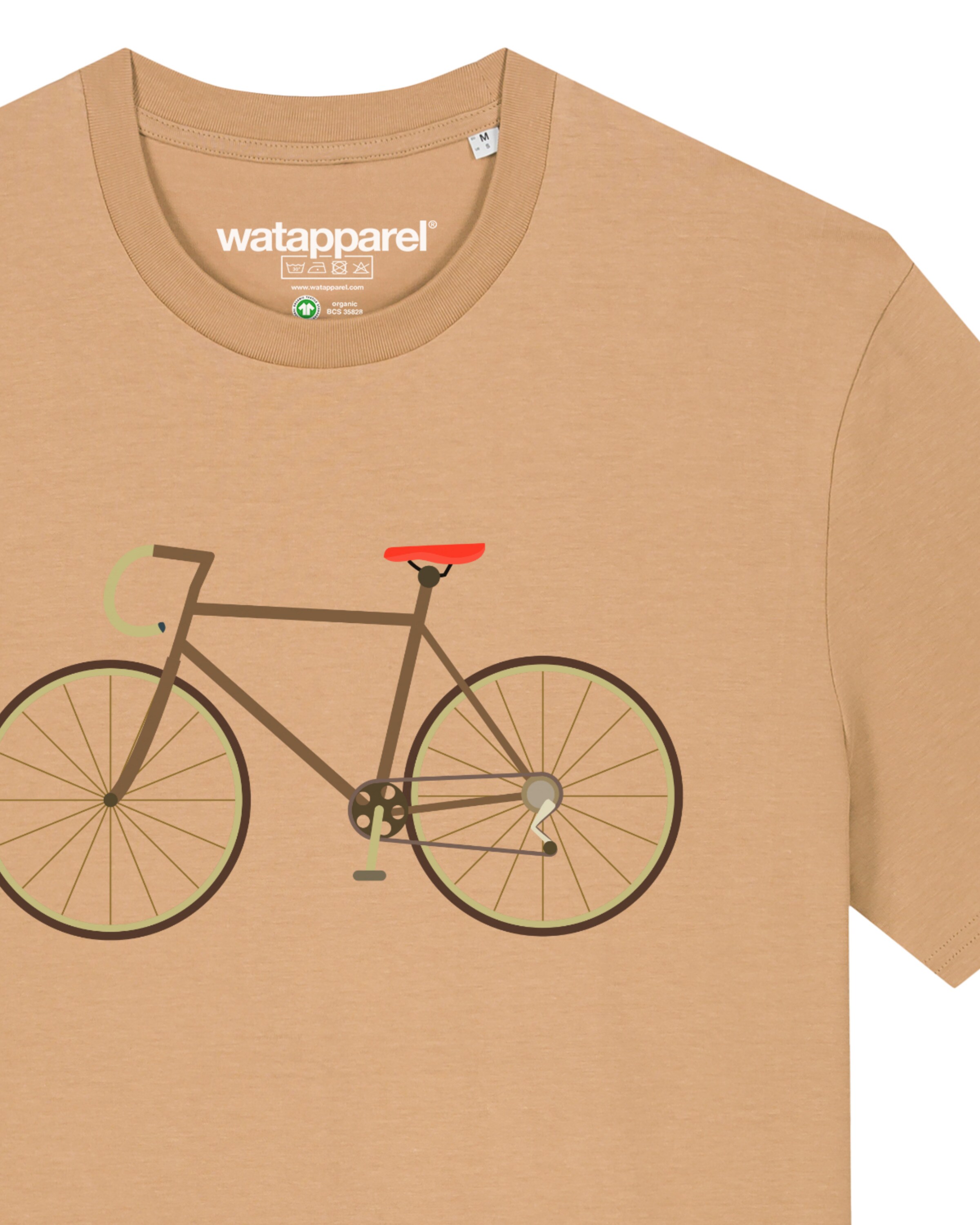Maglietta 'Fahrrad' di Watapparel in marrone