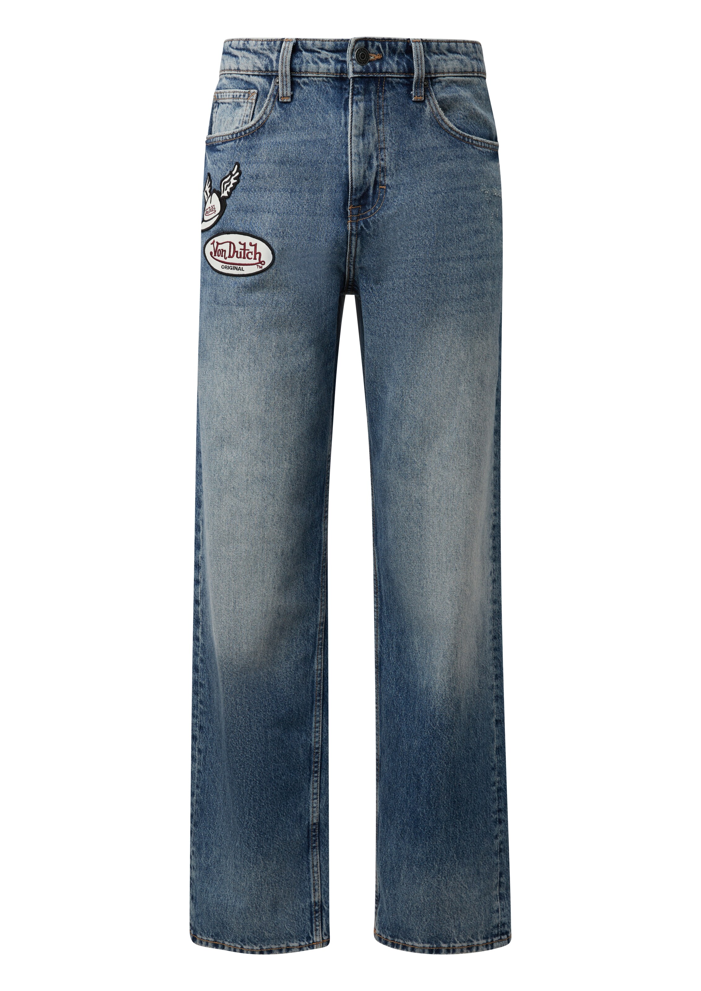 QS Regular Jeans in Blue: front