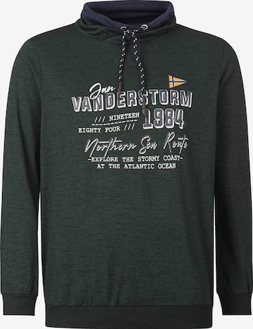 Jan Vanderstorm Sweatshirt ' Sverre ' in Green: front