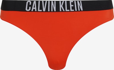 Calvin Klein Swimwear Bikini donji dio u neonsko crvena / crna / prljavo bijela, Pregled proizvoda