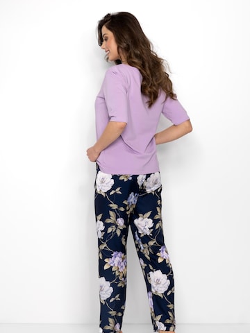 Momenti Per Me Pyjama 'Always Win'‌‌‌‌‌‌‌ in Blau