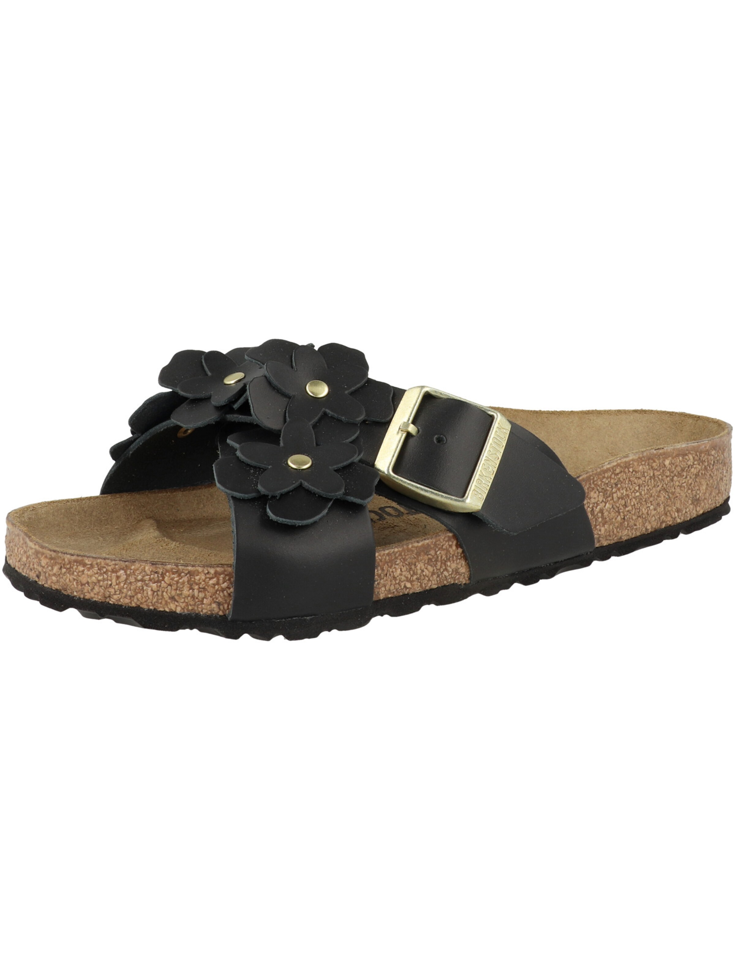 BIRKENSTOCK Pantolette ' Siena Flower' in 37 in schwarz, Produktansicht