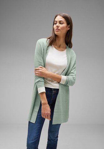 STREET ONE Knit Cardigan in Green: front