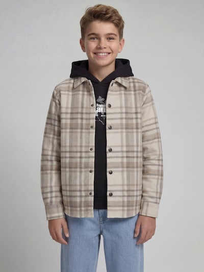 JJ Rebel Button up shirt 'JREBRHY' in 140 in Beige / Light grey, Item view