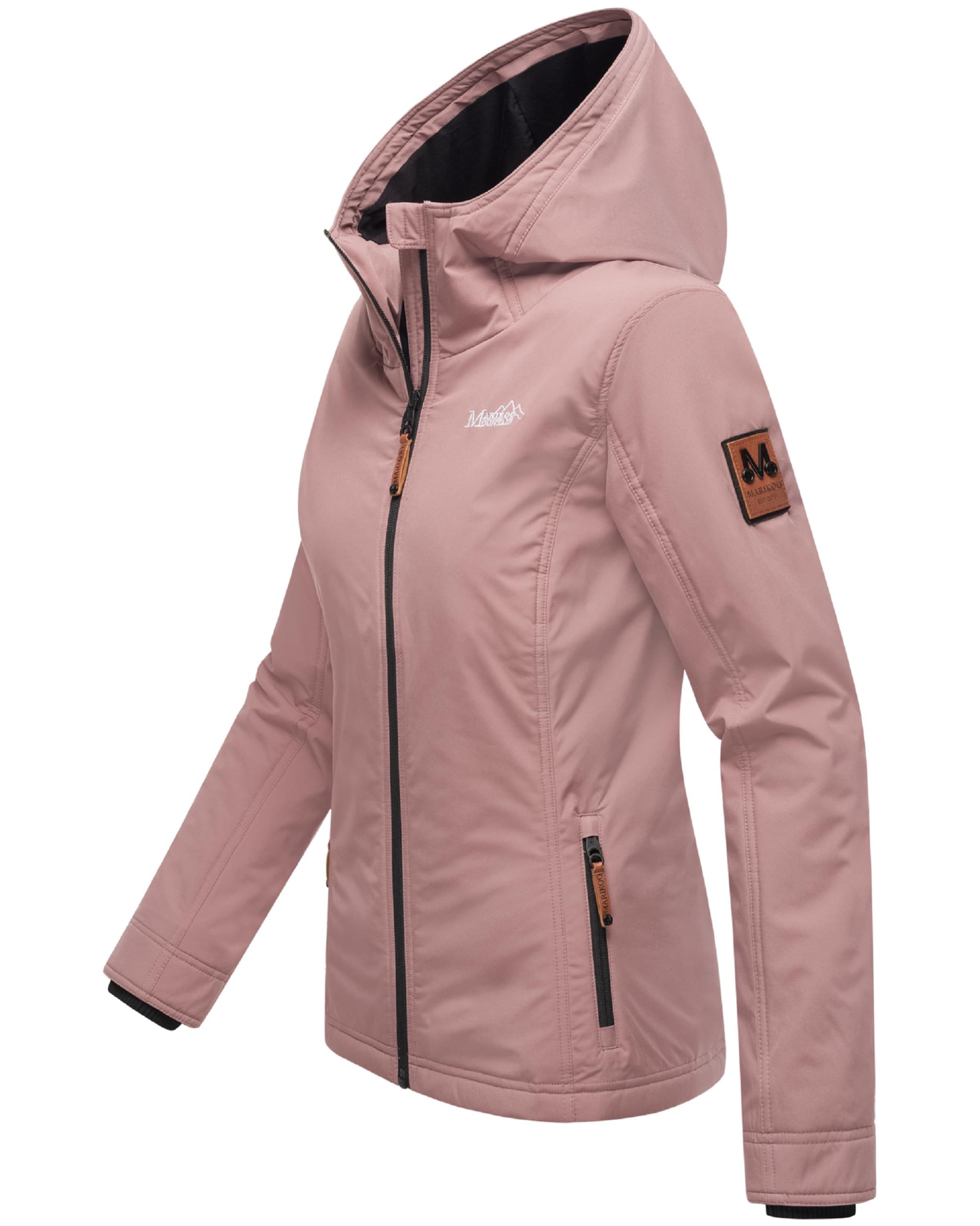 MARIKOO Демисезонная куртка 'Brombeere' в Ярко-розовый