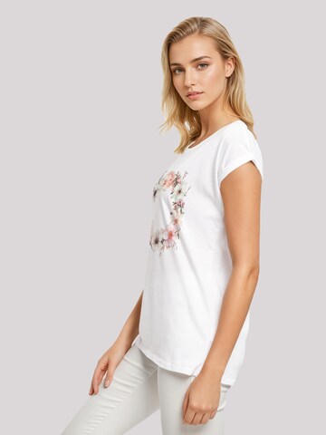 T-shirt 'Rosa Blumenkranz' F4NT4STIC en blanc