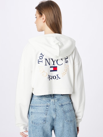 Tommy Jeans كنزة رياضية بلون أبيض