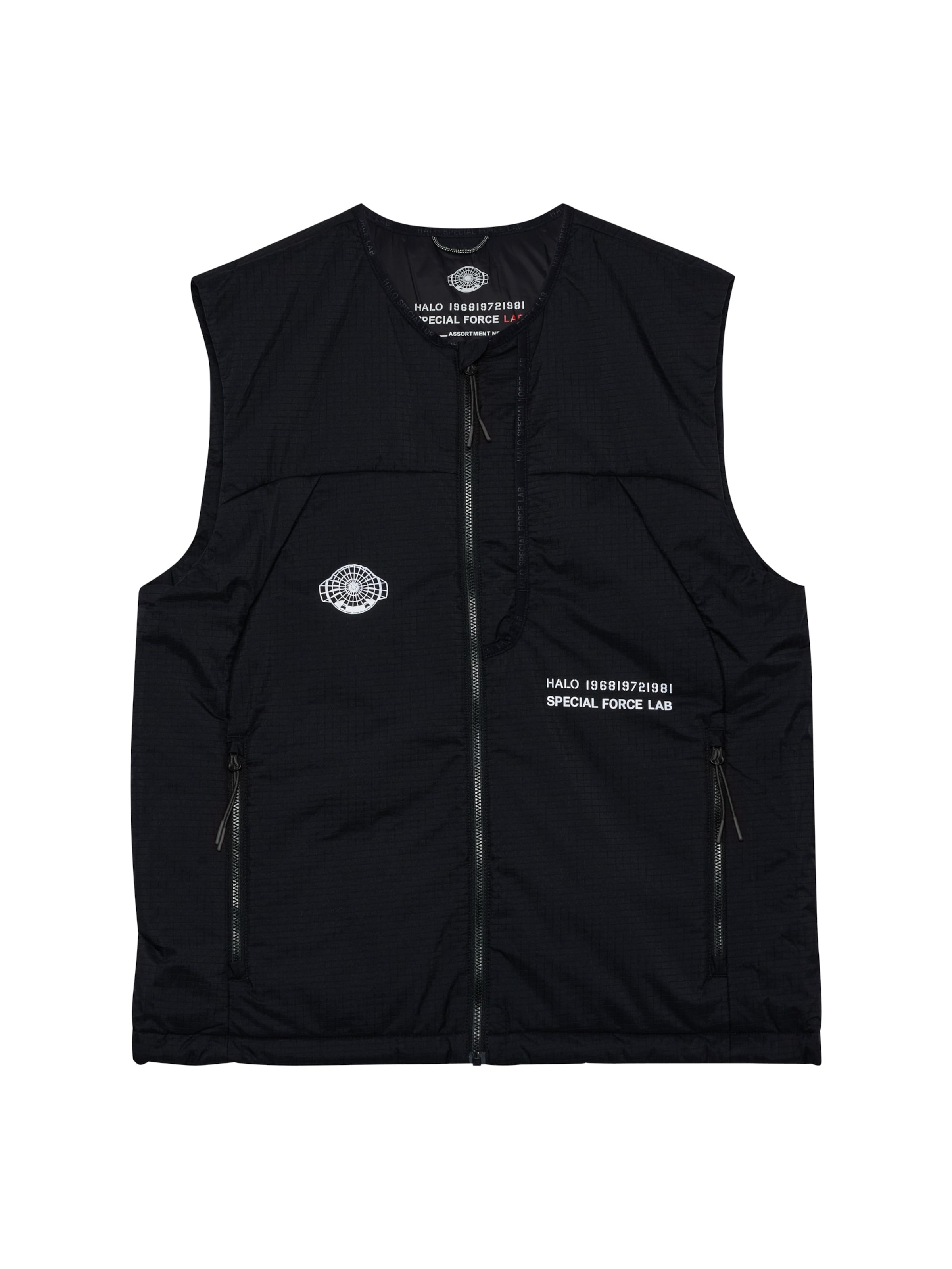 HALO Vest i sort: forside