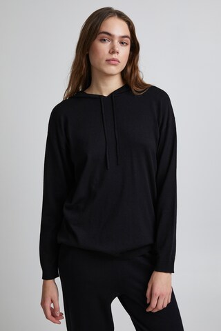 PULZ Jeans Sweater 'Sara' in Black: front