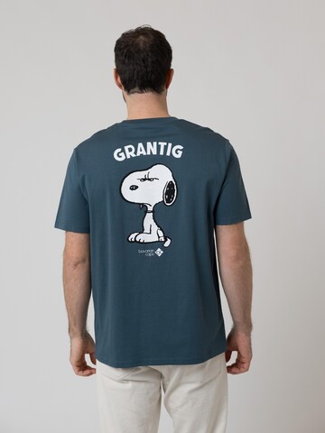 Bavarian Caps Shirt 'Grantler Klub: Snoopy' in Blue
