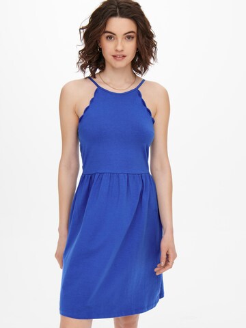 Robe d’été 'AMBER' ONLY en bleu : devant