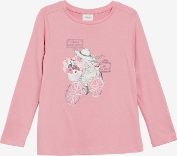 T-Shirt s.Oliver en rose : devant