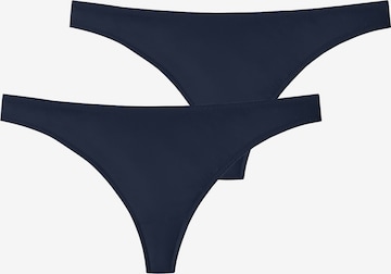 SCHIESSER Thong in Blue: front