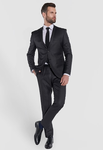 Coupe slim Costume Steffen Klein en gris : devant