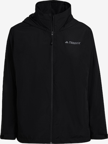 adidas Terrex Outdoor Jacket in Black: front