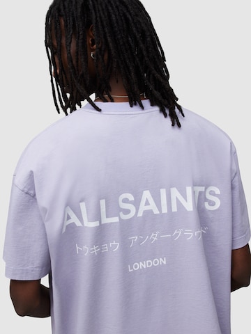 AllSaints Tričko 'Underground' – fialová
