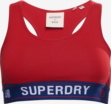 Superdry Bustier Sport bh in Rood: voorkant