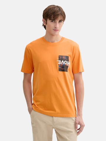 TOM TAILOR DENIM Shirt in Orange: front