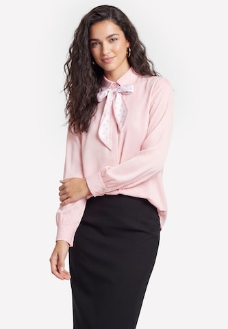 Chemisier usha BLACK LABEL en rose : devant