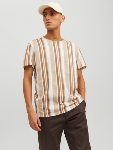 JACK & JONES Shirt in Brown: front