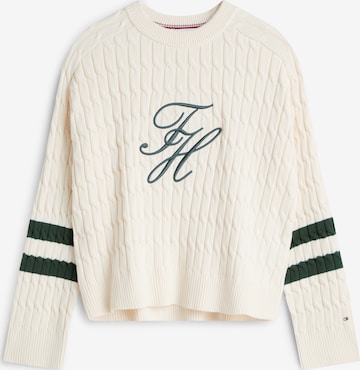 TOMMY HILFIGER Pulover | bež barva: sprednja stran