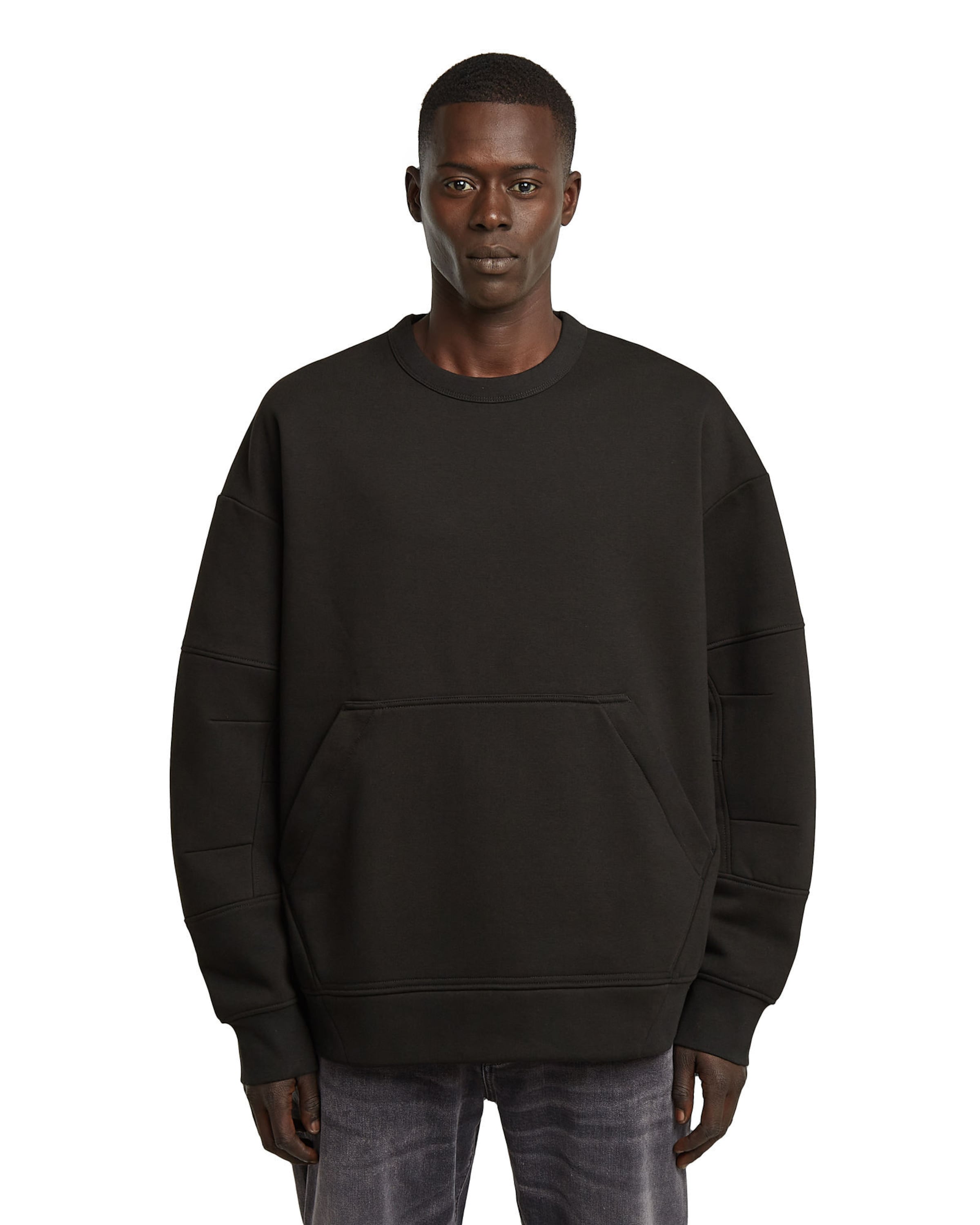 G-STAR Sweatshirt in Schwarz: Vorderseite