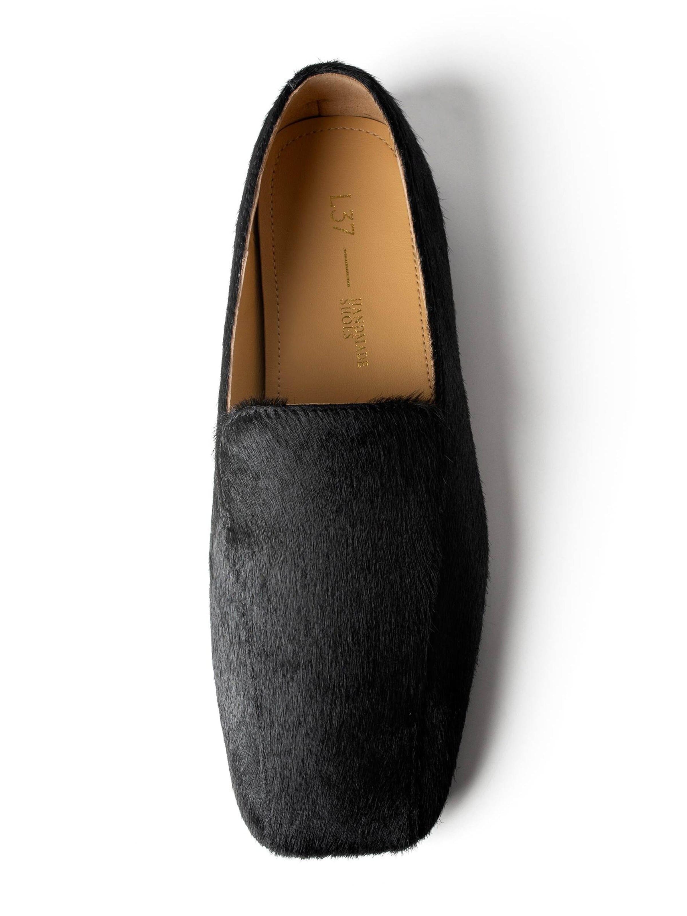 L37 HANDMADE SHOESSlip On cipele 'JUST BEFORE THE SUNSET' - crna boja